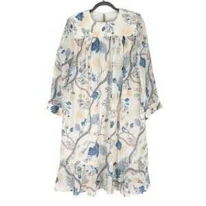 Chloe Floral Print Long Sleeve Shift Dress